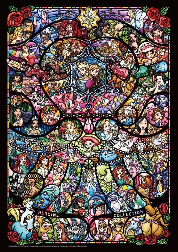 ディズニーピクサー ステンドグラス ジグソーパズル 1000ピース (29.7×42cm)