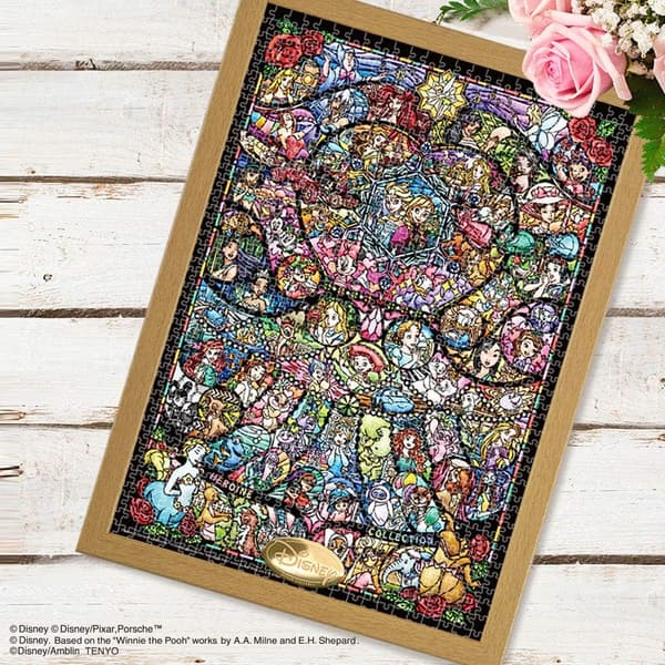 ディズニーピクサー ステンドグラス ジグソーパズル 1000ピース (29.7×42cm)
