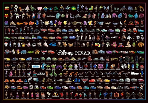 ディズニー・ピクサージグソーパズル 1000ピース 【日本製】 51x73.5cm のり付き・ヘラ付き