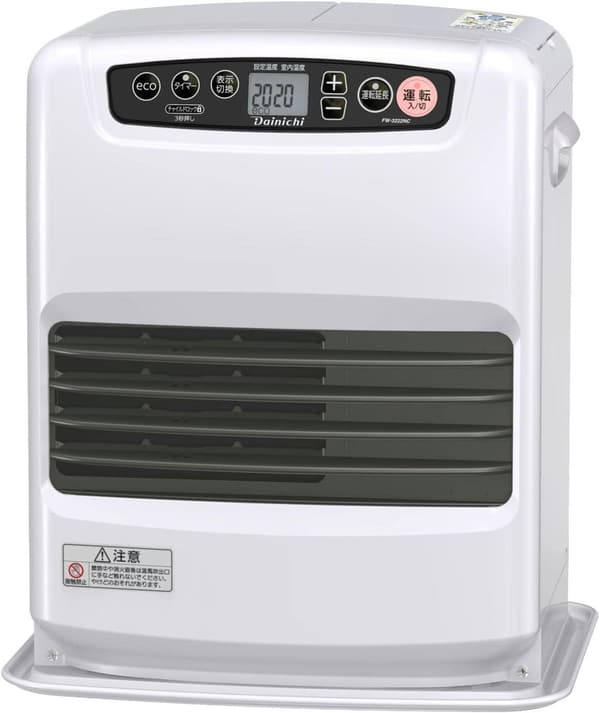 ダイニチ 石油ファンヒーター NCタイプ 木造9畳/コンクリート12畳用 ムーンホワイト FW-3222NC-W