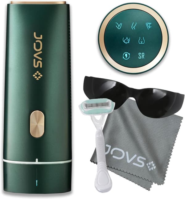 家庭用光美容器 JOVS Dora SRモード 脱毛器 メンズ・レディース対応 エメラルド冷却機能付き