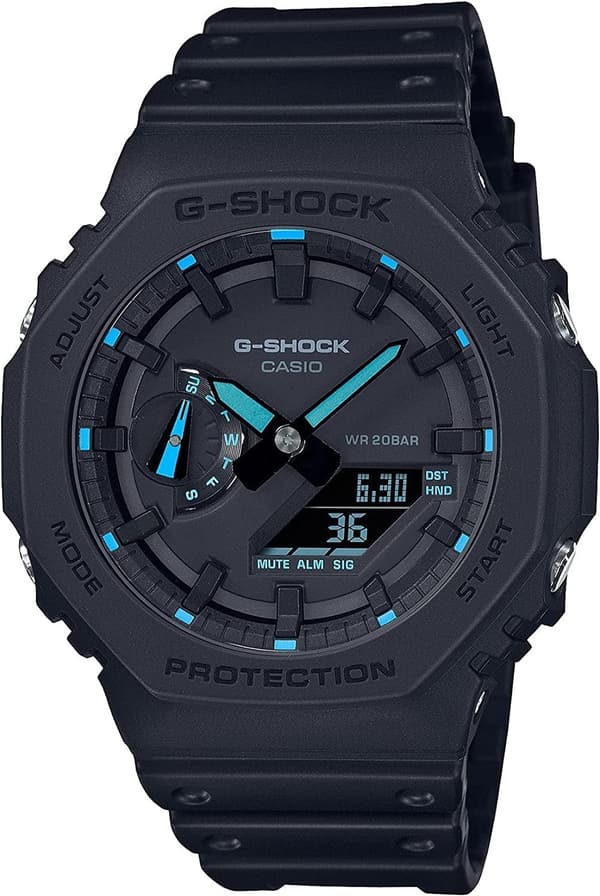 ネオンアクセントブルーG-Shock GA2100-1A2腕時計