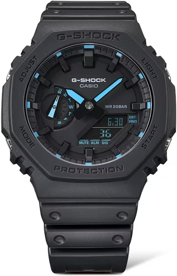 ネオンアクセントブルーG-Shock GA2100-1A2腕時計