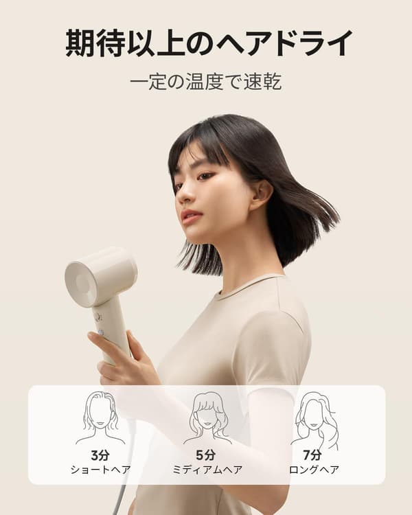 Laifen ライフェン SE Lite ヘアドライヤー 速乾 マイナスイオン 軽量 コンパクト 家庭用・旅行用