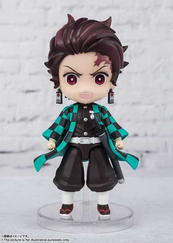 鬼滅の刃 竈門炭治郎 水の呼吸 可動フィギュア 約90mm PVC&ABS製