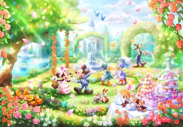 ディズニー バラの香りのガーデンパーティー 1000ピース ジグソーパズル 日本製