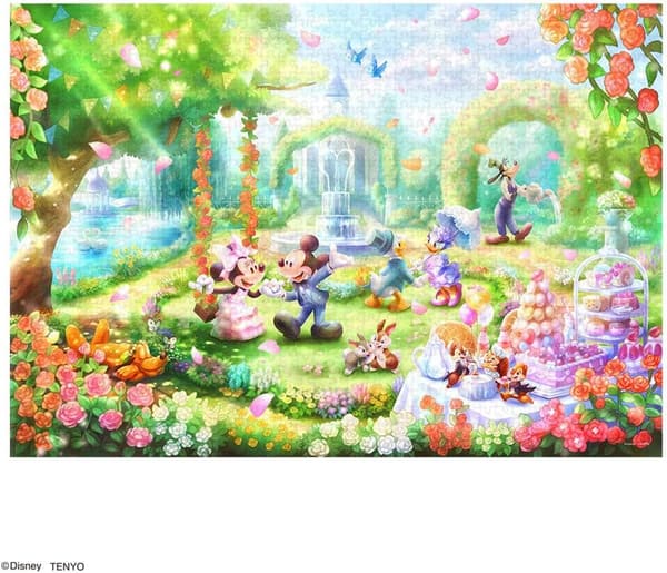 ディズニー バラの香りのガーデンパーティー 1000ピース ジグソーパズル 日本製