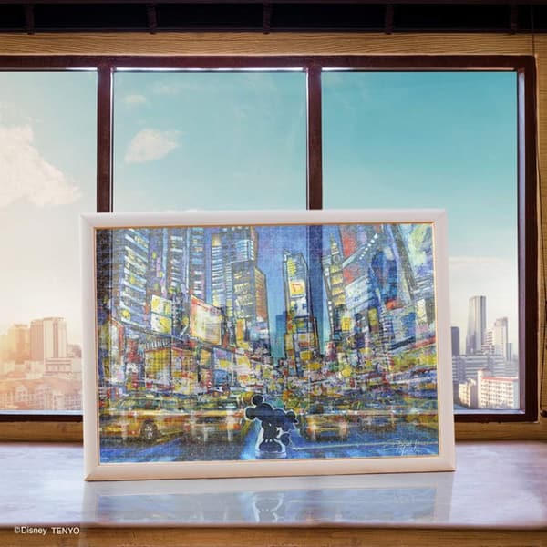 ディズニー ステンドアート ジグソーパズル 1000ピース「You, Me and the City」【日本製】 (51.2x73.7cm) サービスカード付き