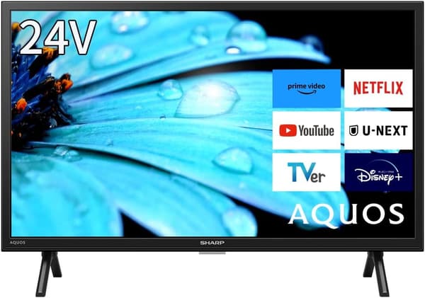 シャープ 24V型 液晶テレビ AQUOS 2T-C24EF1 - ネット動画 & Android TV対応