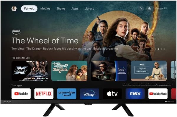 オリオン 32V型 ハイビジョン液晶テレビ Google TV Dolby Audio対応