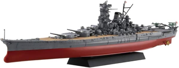日本海軍戦艦大和 1/700フジミ艦NEXTプラモデル 色分け済み 新展示台座仕様