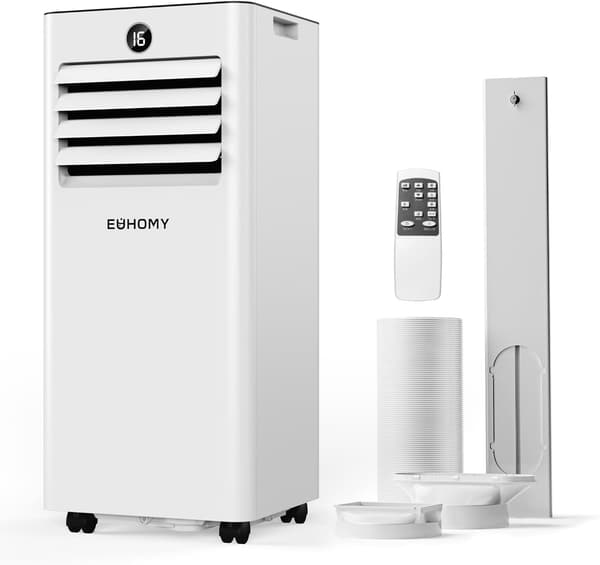 【家庭用】2025新型ポータブルスポットクーラー 2.6kW 静音ダクトレス冷暖房兼用 8-10畳対応 リモコン付