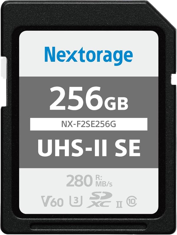 Nextorage UHS-II V60 256GB SDカード 最大280MB/s読出し 4K録画対応