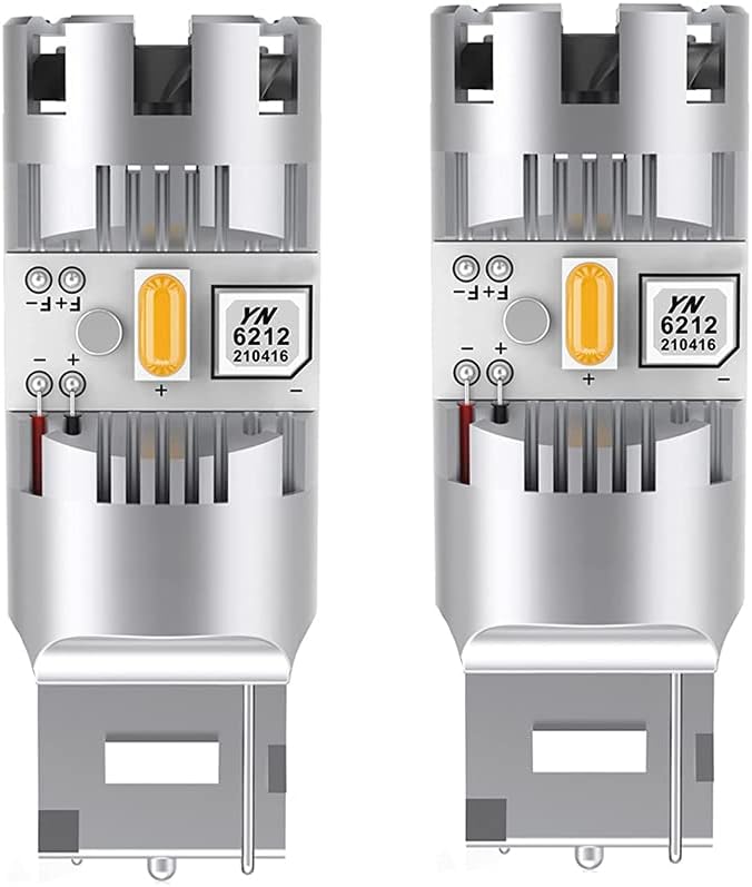 T20 LEDウィンカーバルブ 2個セット ハイパワー抵抗内蔵 ステルス仕様 DC12V車用