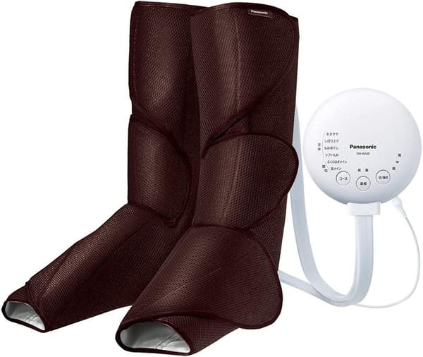 温感機能付き パナソニック エアーマッサージャー レッグリフレ ダークブラウン EW-RA88-T