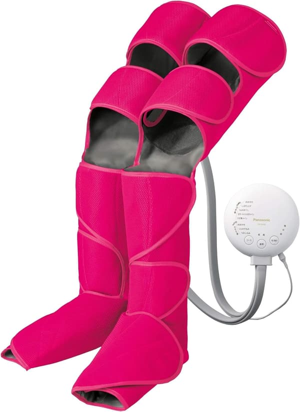温感機能付きパナソニックレッグリフレマッサージャー（ひざ・太もも対応）ルージュピンク