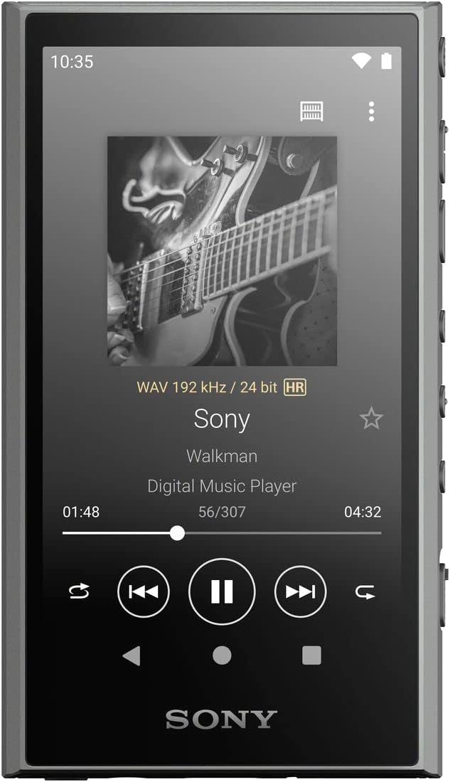 ハイレゾ対応 Sony ウォークマン NW-A307 64GB Bluetooth MP3プレーヤー タッチパネル 最大36時間再生 グレー