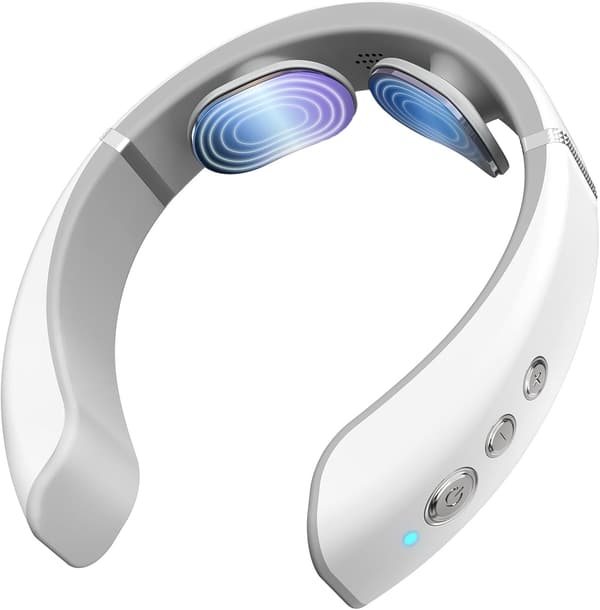 ネックケアリラクゼーション器 EMS&TENS W効果 ホットケア 19段階調整 静音 日本語音声ガイダンス 男女兼用 プレゼント 2025新登場