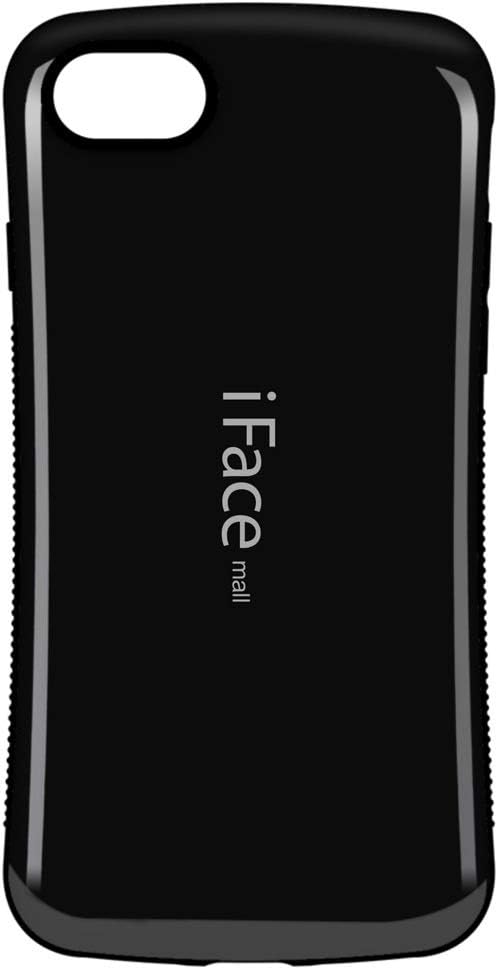 iFace mall iPhone SE2/SE3/7/8対応 ワイヤレス充電可 ハードスマホケース (ブラック)