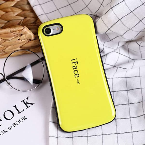 iFace mall iPhone SE2/SE3/7/8対応 ワイヤレス充電可 ハードスマホケース (ブラック)