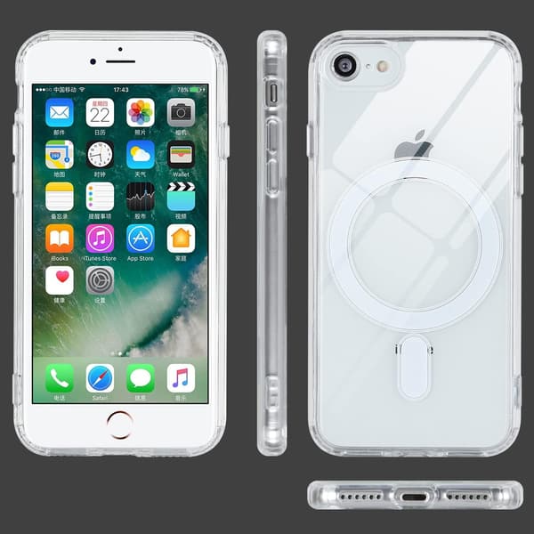 iPhone 7/8/SE2020/SE2022対応 MagSafe対応 耐衝撃透明ケース 清透明 4.7インチ用