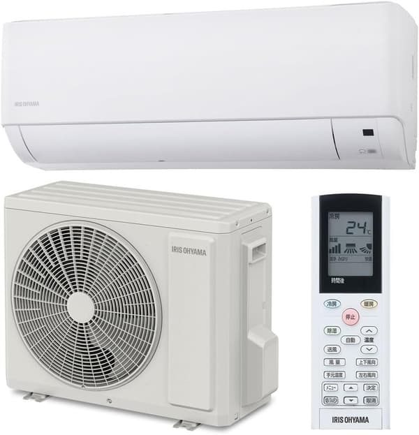 アイリスオーヤマ エアコン 6畳 2.2kW ホワイト アプリ操作モデル