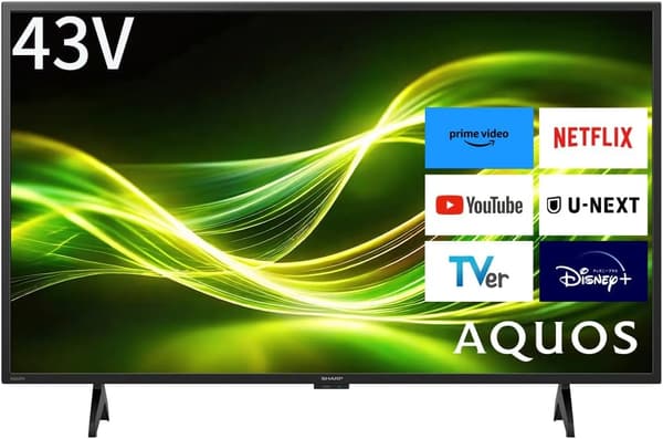 43型フルハイビジョン液晶テレビ シャープ AQUOS 2T-C43GF-2 Bluetooth・Google TV・音声操作・Wチューナー