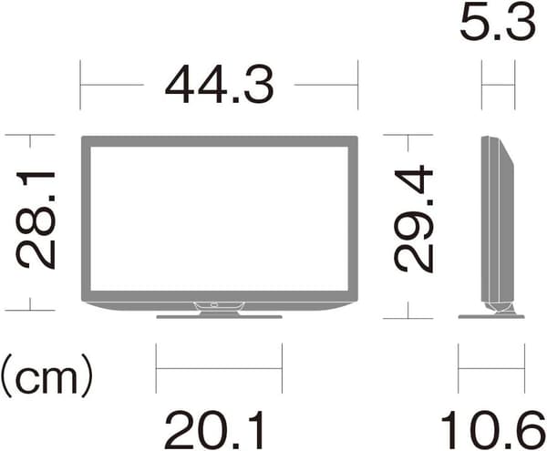 ハイビジョン録画対応19V型液晶テレビ AQUOS 2021年モデル ブラック