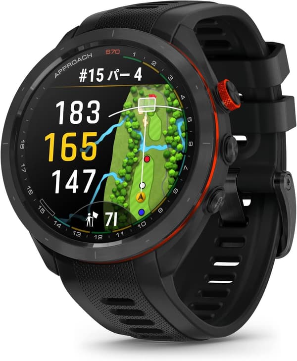 ゴルフウォッチ Garmin Approach S70 42mm/47mm AMOLEDディスプレイ GPSマップ Suica対応【日本正規品】