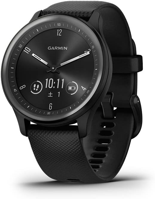 Garmin vivomove Sport ハイブリッドスマートウォッチ | 睡眠分析・ストレス管理機能付き