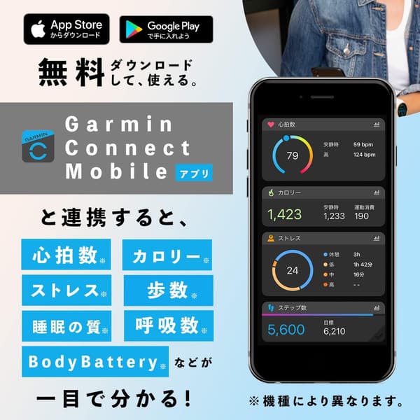 Garmin Venu Sq スマートウォッチ（Suica対応）音楽保存機能・睡眠分析・最大10日間稼働【日本正規品】