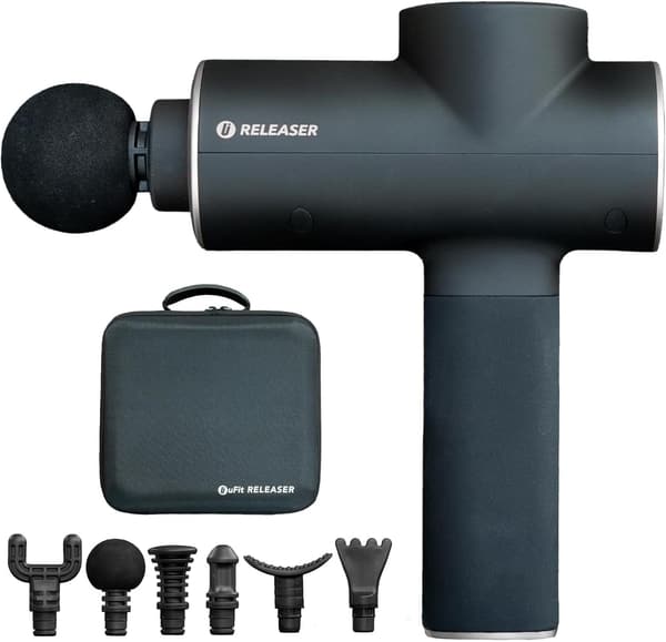 uFit RELEASER マッサージガン 静音 強力 10mm振幅 4段階振動調整 日本製プロアスリート愛用