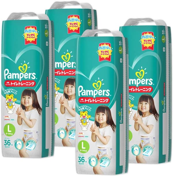卒業パンツ Lサイズ パンパース オムツ 144枚 (9~14kg) ケース品