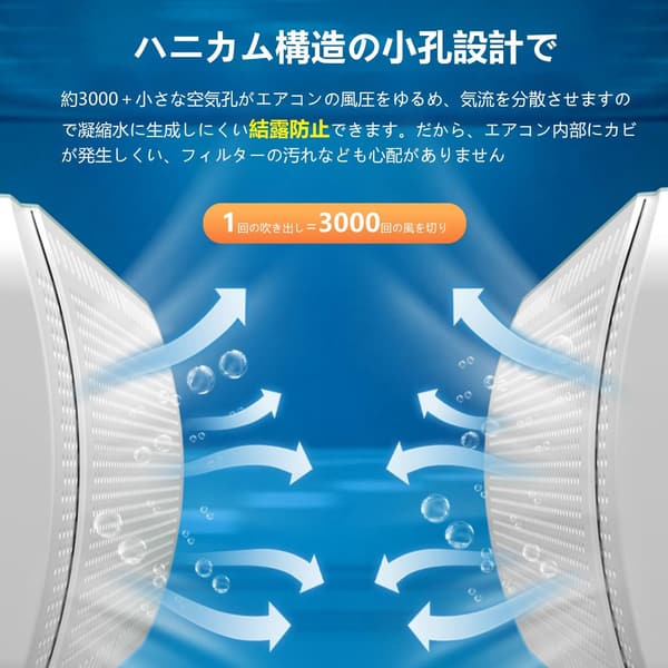 エアコン風除けカバー 180°調整可能 壁掛け式 省エネ 伸縮自在 56～89cm
