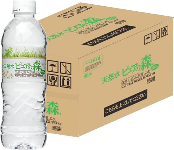 ピュアの森 天然水 500mlペットボトル 24本セット
