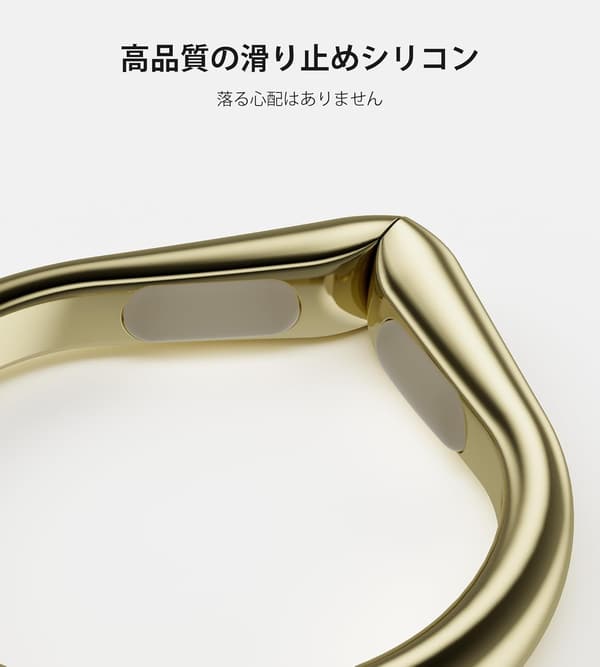 テーブル用水滴型バッグハンガー - 携帯型カバン掛け (光沢ゴールド)