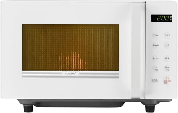 一人暮らしに最適な16Lフラットテーブル電子レンジ ヘルツフリー 自動メニュー搭載 ホワイト【メーカー保証1年】