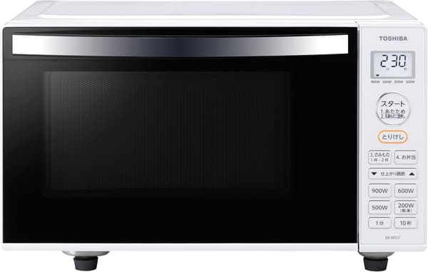 入学・新社会人向け 東芝 17L 電子レンジ ER-WS17(W) ホワイト フラットテーブル