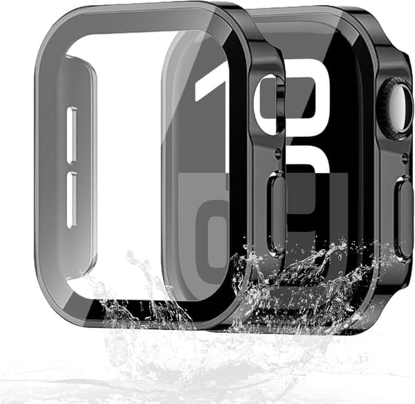 Apple Watch Series 10 46mm 用 防水・防塵 軽量ケース ブラック