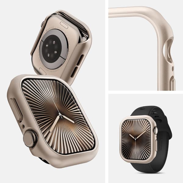 Apple Watch 10 ケース 42mm シンプル超薄型 軽量保護カバー スターライト