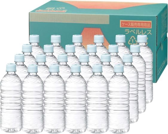 富士清水バナジウム＆シリカ天然水 500ml×48本 ラベルレス