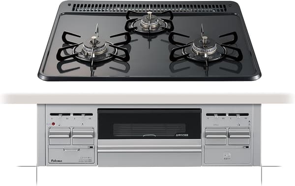都市ガス用パロマ 60cmビルトインコンロ PKD-N36S-12A13A ホーロートップ【設置工事必要】