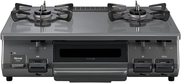 プロパンガス用リンナイグリル付きガステーブル ET67BKL