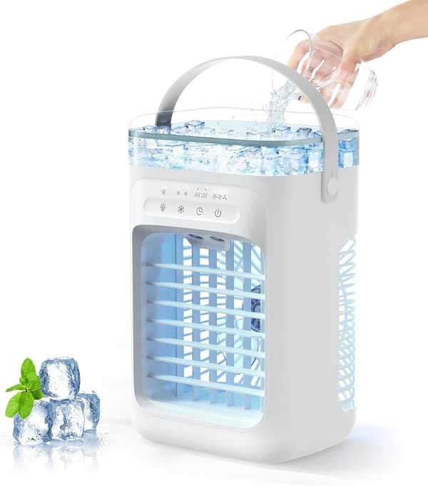 卓上冷風機 冷房・加湿機能付き 静音・省エネタイプ【夏物】