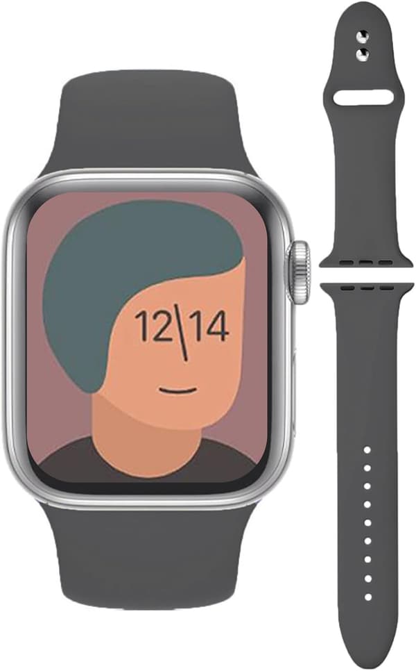 アップルウォッチ用シリコンスポーツバンド くすみカラー 38mm-49mm対応
