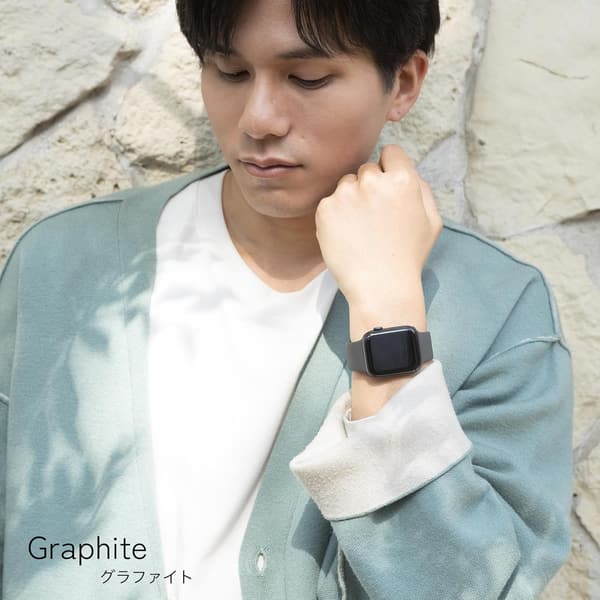 アップルウォッチ用シリコンスポーツバンド くすみカラー 38mm-49mm対応