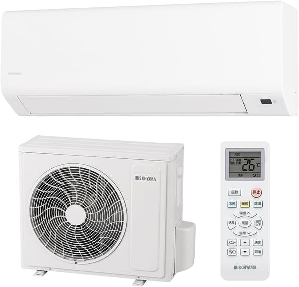 アイリスオーヤマ 6畳用セパレートエアコン おやすみタイマー・エコモード・内部洗浄機能付き IHF-2201S ホワイト