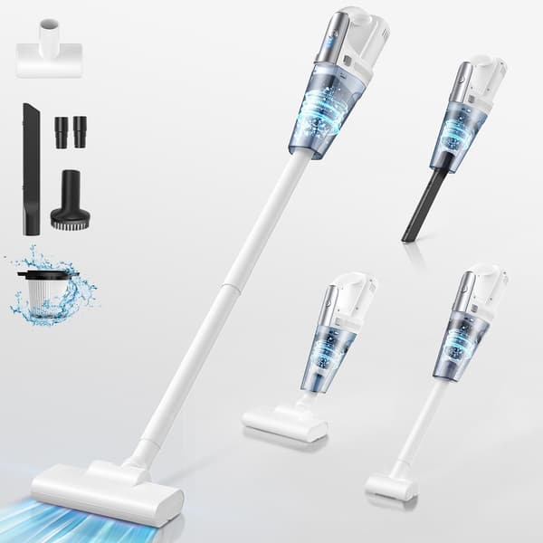 コードレス掃除機 21000Pa超強力吸引 静音 2wayタイプ Type-C充電式 HEPAフィルター 車用/家庭用