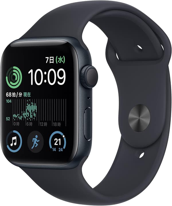 整備済み Apple Watch SE 第2世代 (GPS) 44mm ミッドナイトアルミニウムケース