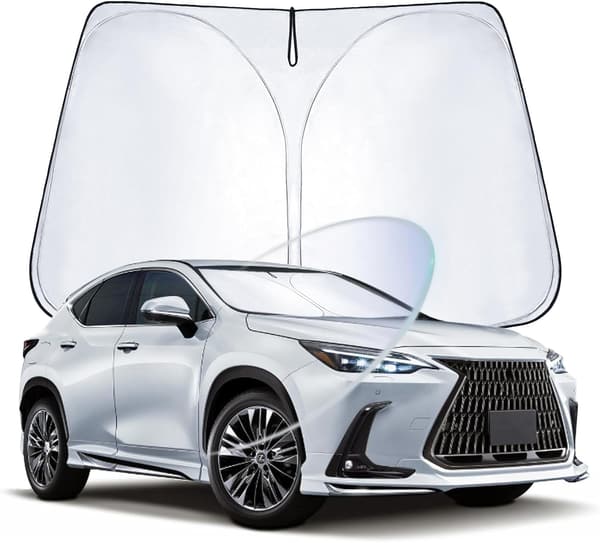 レクサスNX専用サンシェード（2021年10月～現行モデル）UVカット・断熱・コンパクト収納｜車中泊にも最適